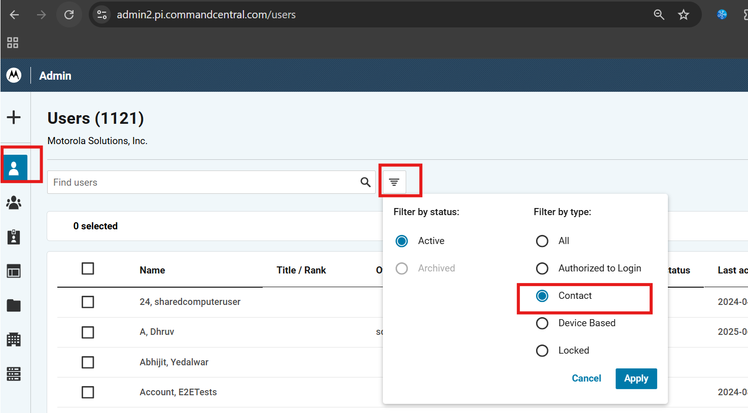 Non-authenticated Contacts 2