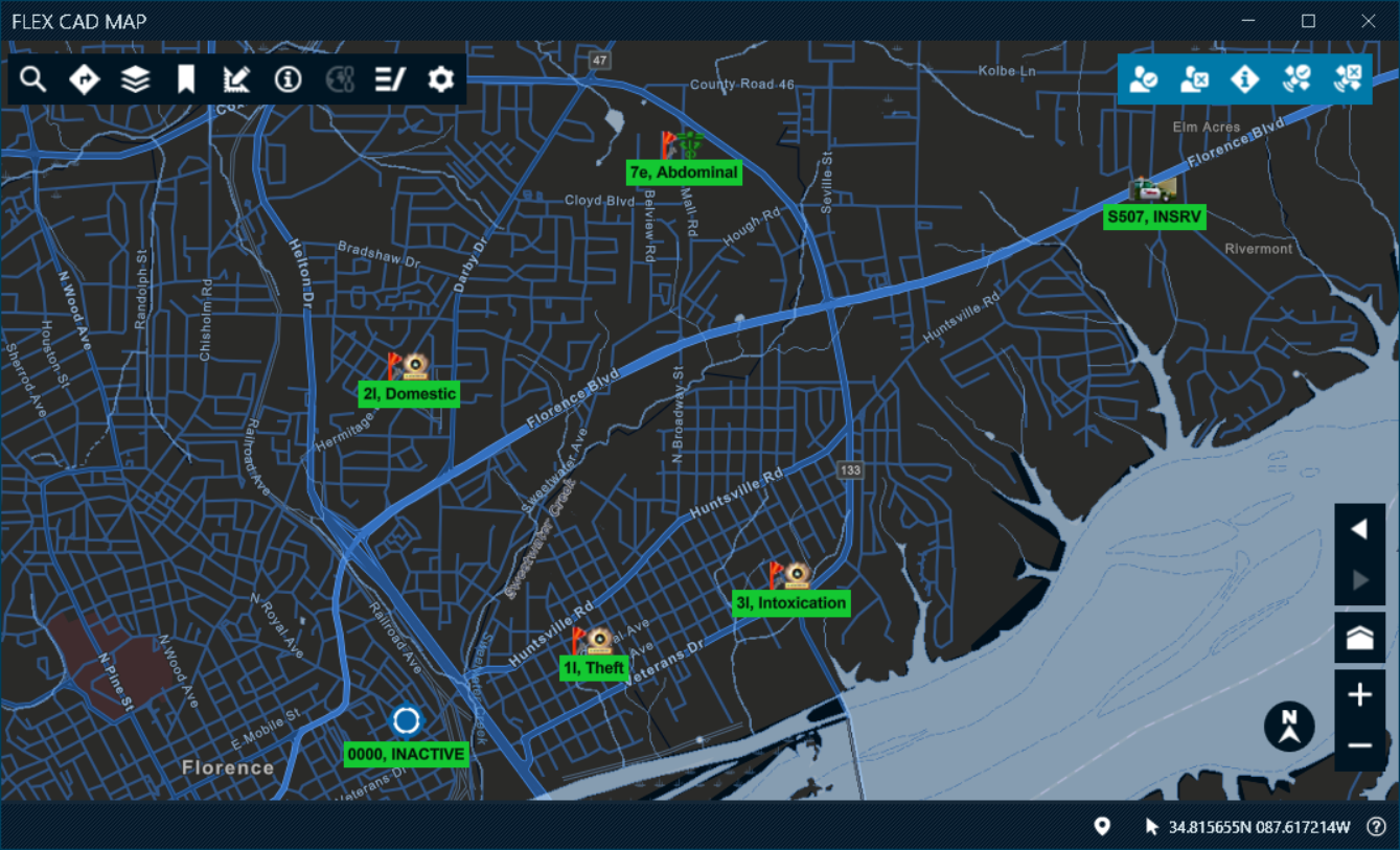 Flex CAD Map