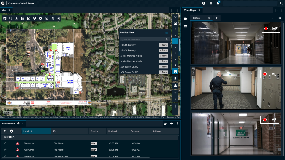 CRG screenshot CommandCentral Aware + CRG screenshot
