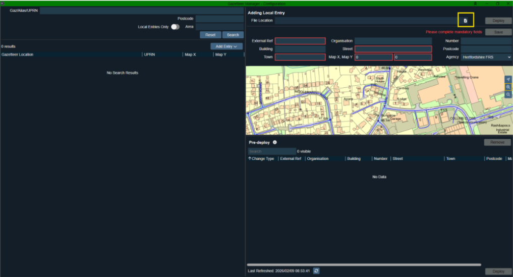 Gazetteer Manager Gazetteer Manager